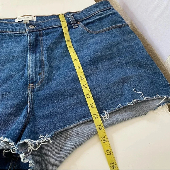 Abercrombie & Fitch The Mom Short High Rise Curve Love 35/20 Jean Short‎ New - Picture 5 of 8
